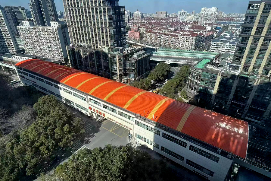Proyecto de renovación del techo de la estación de metro de Shanghái